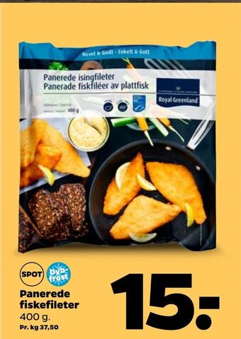 Netto Panerede fiskefileter tilbud