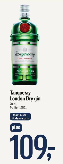 Føtex Tanqueray London Dry gin tilbud