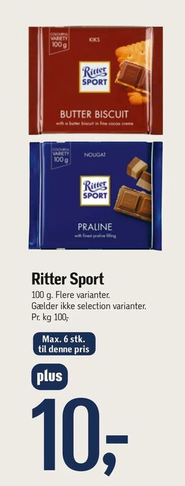 Føtex Ritter Sport tilbud