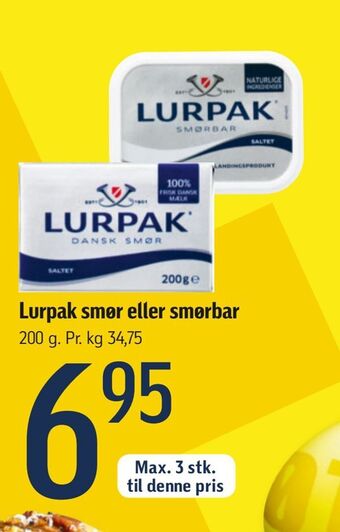 Føtex Lurpak smør eller smørbar tilbud
