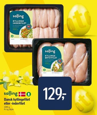 Føtex Dansk kyllingefilet eller -inderfilet tilbud