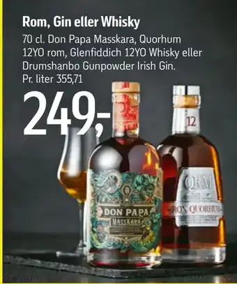 Føtex Rom, Gin eller Whisky tilbud