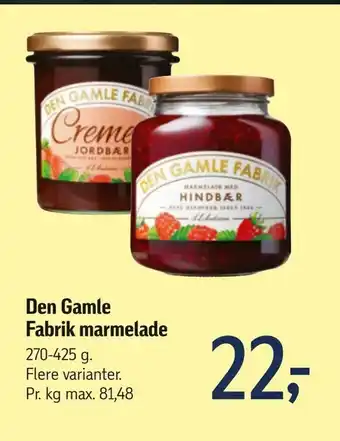 Føtex Fabrik marmelade tilbud