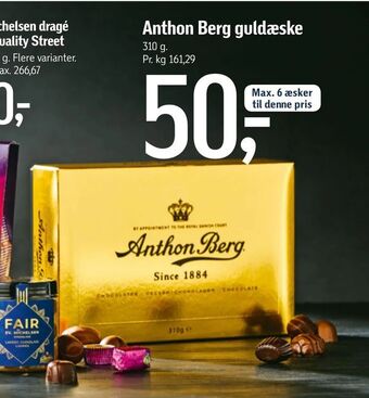 Føtex Anthon Berg guldæske tilbud