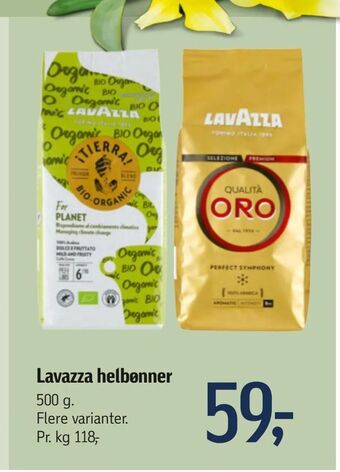 Føtex Lavazza helbønner tilbud
