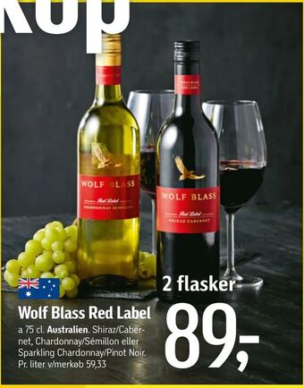 Føtex Wolf Blass Red Label tilbud