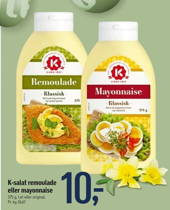 Føtex K-salat remoulade eller mayonnaise tilbud