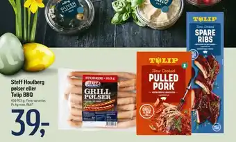 Føtex Steff Houlberg pølser eller Tulip BBQ tilbud