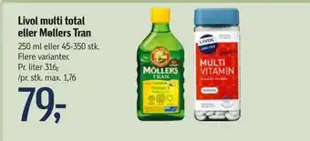 Føtex Livol multi total eller Møllers Tran tilbud