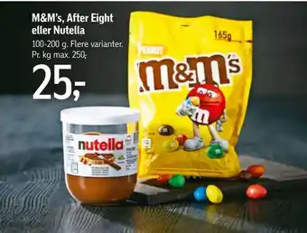 Føtex M&M's, After Eight eller Nutella tilbud