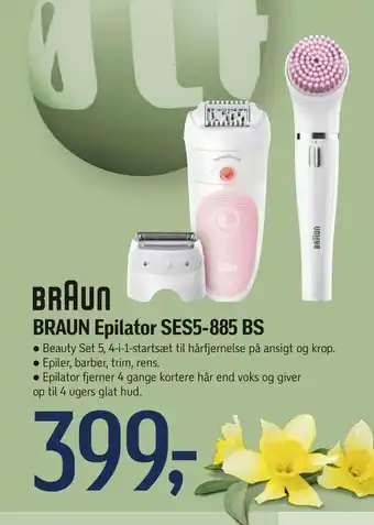 Føtex BRAUN Epilator SES5-885 BS tilbud