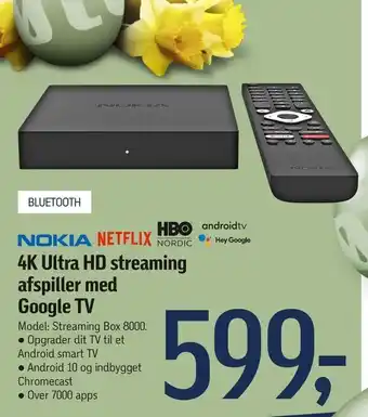 Føtex 4K Ultra HD streaming afspiller med Google TV tilbud