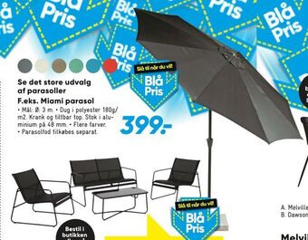 Bilka Miami parasol tilbud