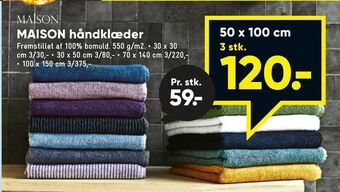 Bilka MAISON håndklæder tilbud