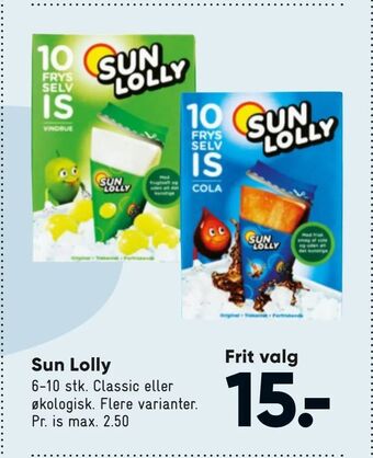 Bilka Sun Lolly tilbud