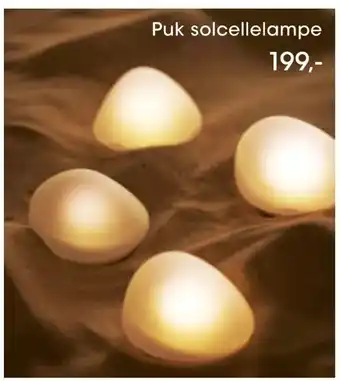 Puk solcellelampe