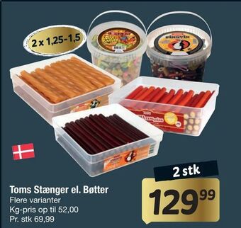 Fakta Tyskland Toms Stænger el. Bøtter tilbud