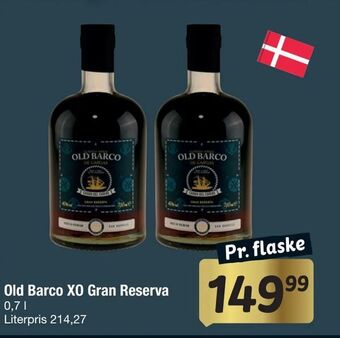 Fakta Tyskland Old Barco XO Gran Reserva tilbud