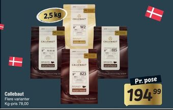 Fakta Tyskland Callebaut tilbud