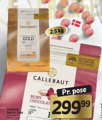 Fakta Tyskland Callebaut Gold el. Ruby tilbud