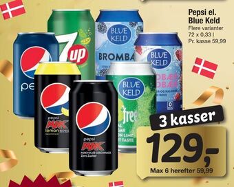 Fakta Tyskland Pepsi el. Blue Keld tilbud