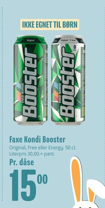 Min Købmand Faxe Kondi Booster tilbud