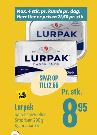 Min Købmand Lurpak tilbud