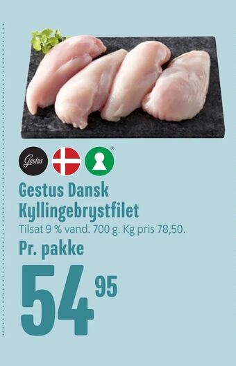Min Købmand Gestus Dansk Kyllingebrystfilet tilbud
