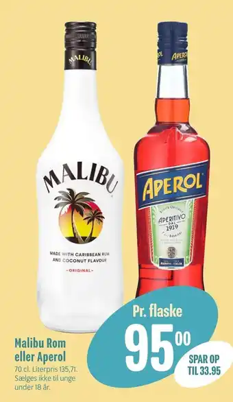 Malibu Rom eller Aperol