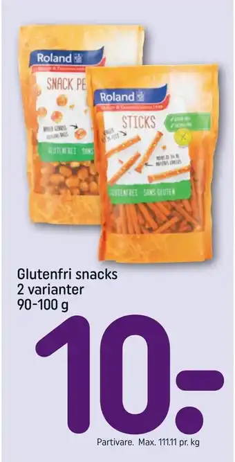 REMA 1000 Glutenfri snacks 2 varianter tilbud