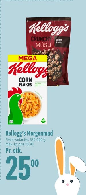 Min Købmand Kellogg's Morgenmad tilbud