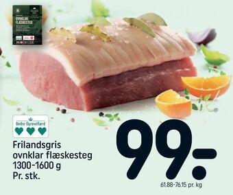 REMA 1000 Frilandsgris ovnklar flæskesteg tilbud