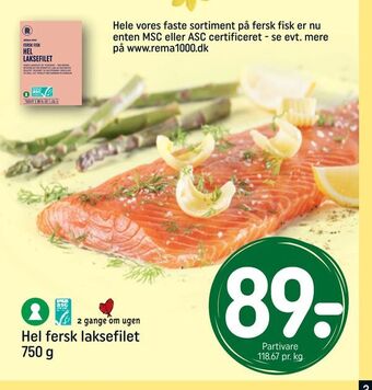REMA 1000 Hel fersk laksefilet tilbud