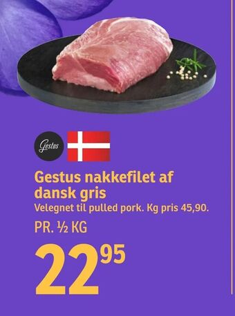 SPAR Gestus nakkefilet af dansk gris tilbud