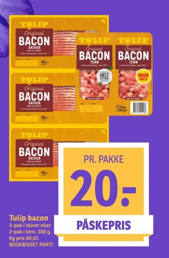 SPAR Tulip bacon tilbud
