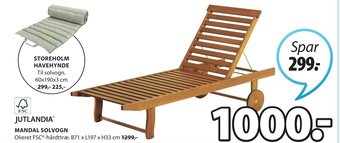 Mandal Solvogn B71xL197xH33 cm