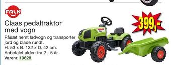 Harald Nyborg Claas pedaltraktor med vogn tilbud