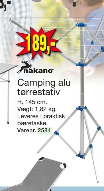 Harald Nyborg Camping alu tørrestativ tilbud