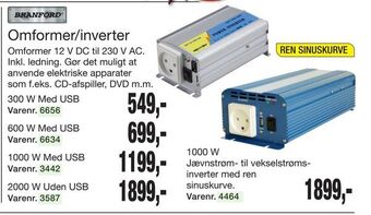 Harald Nyborg Omformer/inverter tilbud