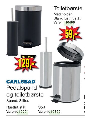Harald Nyborg Pedalspand og toiletbørste tilbud