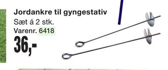 Harald Nyborg Jordankre til gyngestativ tilbud