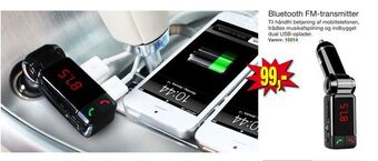 Harald Nyborg Bluetooth FM-transmitter tilbud