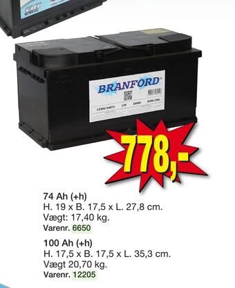 Harald Nyborg Autobatteri 12 V tilbud