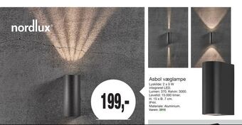 Harald Nyborg Asbol væglampe tilbud