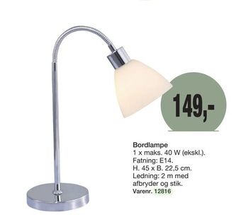 Harald Nyborg Bordlampe tilbud