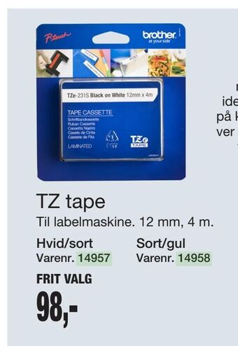 Harald Nyborg TZ tape tilbud