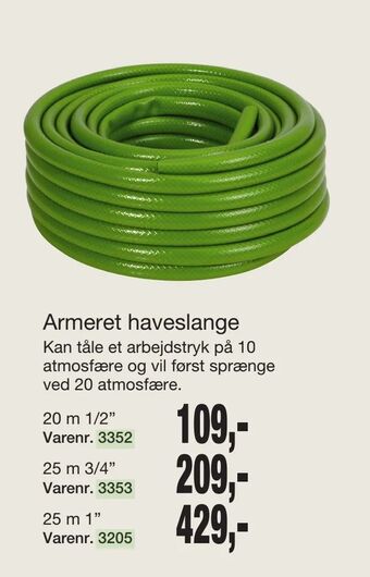 Harald Nyborg Armeret haveslange tilbud