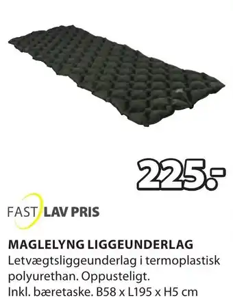 JYSK Maglelyng Liggeunderlag B58xL195xH5 cm tilbud