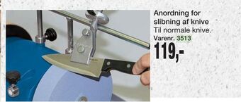 Harald Nyborg Anordning for slibning af knive tilbud