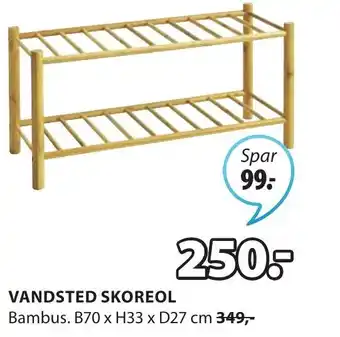 Vandsted Skoreol B70xH33xD27 cm
